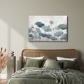 WANDBILD BLAUE LOTUSBLÜTEN - BILDER BLUMEN - BILDER