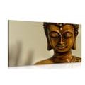 CANVAS PRINT BRONZE HEAD OF BUDDHA - PICTURES FENG SHUI - PICTURES