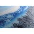 CANVAS PRINT FROZEN MOUNTAINS - PICTURES OF NATURE AND LANDSCAPE - PICTURES