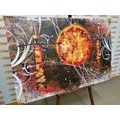 IMPRESSION SUR TOILE SOLEIL AFRICAIN - IMPRESSIONS ABSTRAITES SUR TOILE - IMPRESSION SUR TOILE