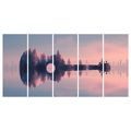 5-TEILIGES WANDBILD GITARRE IN DER LANDSCHAFT - MUSIKBILDER - BILDER