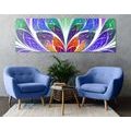 CANVAS PRINT COLORED GLASS ABSTRACTION - ABSTRACT PICTURES - PICTURES
