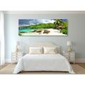 CANVAS PRINT TROPICAL SEYCHELLES - PICTURES OF NATURE AND LANDSCAPE - PICTURES