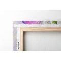 CANVAS PRINT MODERN PAINTED SUMMER FLOWERS - PICTURES FLOWERS - PICTURES