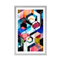 POSTER CU PASSEPARTOUT GEOMETRIE ABSTRACTĂ - ABSTRACTE ȘI MODELATE - POSTERE