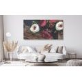 WANDBILD FLORALE WEINLESE - BILDER BLUMEN - BILDER