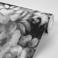 SELF ADHESIVE WALLPAPER FLOWERS IN BLACK AND WHITE - SELF-ADHESIVE WALLPAPERS - WALLPAPERS