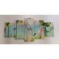 5-PIECE CANVAS PRINT ABSTRACT PARADISE - ABSTRACT PICTURES - PICTURES