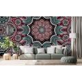 TAPETE INDISCHES MANDALA MIT BLUMENMUSTER - TAPETEN MIT FENG SHUI-MOTIVEN - TAPETEN