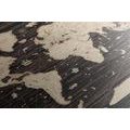 DECORATIVE PINBOARD MAP ON A WOODEN BACKGROUND - PICTURES ON CORK - PICTURES