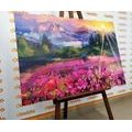 CANVAS PRINT COLORFUL LANDSCAPE OIL PAINTING - PICTURES OF NATURE AND LANDSCAPE - PICTURES