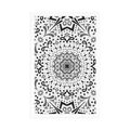 POSTER UNIQUE ETHNIC PATTERN IN BLACK AND WHITE - BLACK AND WHITE - POSTERS