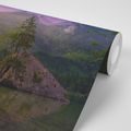 SELF ADHESIVE WALL MURAL SUNSET OVER A MOUNTAIN LANDSCAPE - SELF-ADHESIVE WALLPAPERS - WALLPAPERS