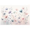 TAPETE AQUARELL PASTELLBLUMEN - TAPETEN MIT BLUMENMOTIVEN - TAPETEN