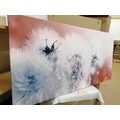 CANVAS PRINT DANDELION WITH ABSTRACT ELEMENTS - PICTURES FLOWERS - PICTURES