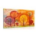 TABLEAU SUR TOILE – ARBRES EN COULEURS D'AUTOMNE - TABLEAUX DE LA NATURE ET DES PAYSAGES - TABLEAUX