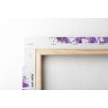 CANVAS PRINT BLOOMING PURPLE GARLIC FLOWERS - PICTURES FLOWERS - PICTURES