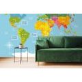 SELF ADHESIVE WALLPAPER EXCEPTIONAL WORLD MAP - SELF-ADHESIVE WALLPAPERS - WALLPAPERS