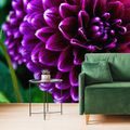 SELF ADHESIVE WALL MURAL BEAUTIFUL PURPLE FLOWER - SELF-ADHESIVE WALLPAPERS - WALLPAPERS