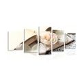 5-PIECE CANVAS PRINT VINTAGE STILL LIFE WITH A KEY - VINTAGE AND RETRO PICTURES - PICTURES