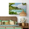 WANDBILD WUNDERSCHÖNER STRAND AUF DER INSEL LA DIGUE - BILDER VON NATUR UND LANDSCHAFT - BILDER