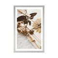 AFFICHE AVEC MONTURE COLLECTION DE VIEILLES LETTRES - NATURE MORTE - AFFICHES