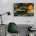 WANDBILD GRÜNES LAMBORGHINI HURACÁN - BILDER - 🔥 TOTALAUSVERKAUF