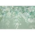 SELF ADHESIVE WALLPAPER PASTEL GREEN LEAVES - SELF-ADHESIVE WALLPAPERS - WALLPAPERS