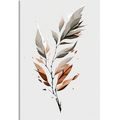 CANVAS PRINT MINIMALIST LEAF IN MOTION - PICTURES OF TREES AND LEAVES - PICTURES