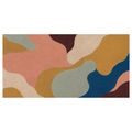 TABLEAU SUR TOILE – FORMES ORGANIQUES AUX TONS TERREUX - IMAGES FORMES ABSTRAITES - TABLEAUX