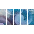 5-PIECE CANVAS PRINT MODERN ABSTRACT STROKES - ABSTRACT PICTURES{% if product.category.pathNames[0] != product.category.name %} - PICTURES{% endif %}