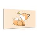 CANVAS PRINT CURIOUS FOX - CHILDRENS PICTURES - PICTURES