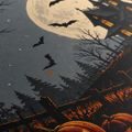WANDBILD SPUKHAUS UNTER DEM VOLLMOND - HALLOWEEN- UND HORROR-BILDER - BILDER