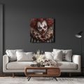 QUADRO SU TELA – CLOWN HORROR DAL SORRISO AGGHIACCIANTE - QUADRI HALLOWEEN E HORROR - STAMPE E QUADRI