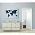 DECORATIVE PINBOARD WORLD MAP IN VECTOR GRAPHIC DESIGN - PICTURES ON CORK - PICTURES