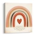 WANDBILD REGENBOGEN-TOR ZUM HERZEN - BILDER MIT LIEBESMOTIVEN - BILDER