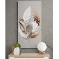 CANVAS PRINT COPPER LEAVES WITH A TOUCH OF MINIMALISM - PICTURES - 🔥 TOTAL SALE 🔥