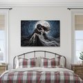 WANDBILD DUNKLE UMARMUNG IM MONDSCHEIN - HALLOWEEN- UND HORROR-BILDER - BILDER