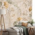 PAPIER PEINT – FEUILLES DE GINKGO DORÉES STYLE GLAMOUR - PAPIERS PEINTS - 🔥 VENTE TOTALE