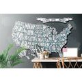 SELF ADHESIVE WALLPAPER MODERN MAP OF THE USA - SELF-ADHESIVE WALLPAPERS - WALLPAPERS