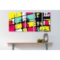 5-TEILIGES WANDBILD STILVOLLE POP-ART - POP-ART-BILDER - BILDER