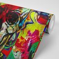 SELF ADHESIVE WALLPAPER SKULL IN GRAFFITI DESIGN - SELF-ADHESIVE WALLPAPERS - WALLPAPERS