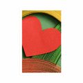 POSTER HEART WITH AN ABSTRACT BACKGROUND - POSTERS FOR CHILDREN ROOM - POSTERS