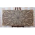 CANVAS PRINT MANDALA WITH AN ABSTRACT NATURAL PATTERN - PICTURES FENG SHUI - PICTURES