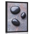 POSTER BEAUTIFUL STILL LIFE WITH ZEN STONES - FENG SHUI - POSTERS