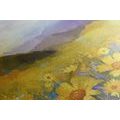 CANVAS PRINT FIELD FULL OF DAISIES - PICTURES OF NATURE AND LANDSCAPE - PICTURES