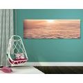 IMPRESSION SUR TOILE COUCHER DE SOLEIL DEPUIS LE HUBLOT DE L'AVION - IMPRESSION SUR TOILE DE NATURE ET PAYSAGE - IMPRESSION SUR TOILE