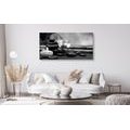 CANVAS PRINT FENG SHUI STILL LIFE IN BLACK AND WHITE - BLACK AND WHITE PICTURES - PICTURES