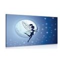 CANVAS PRINT FAIRY IN THE MOONLIGHT - CHILDRENS PICTURES - PICTURES