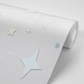 SELF ADHESIVE WALLPAPER PASTEL STARS - SELF-ADHESIVE WALLPAPERS - WALLPAPERS